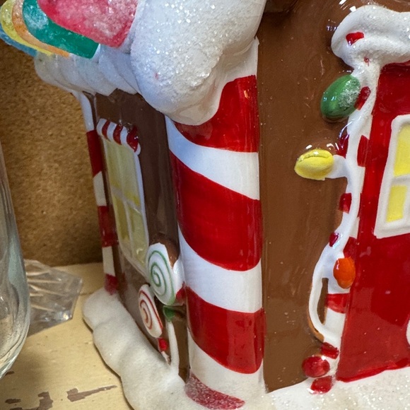 Festive Gingerbread House with Multicolor Lights - Picture 3 of 3